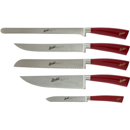 Kırmızı Elegance Chef 5’li Bıçak Seti